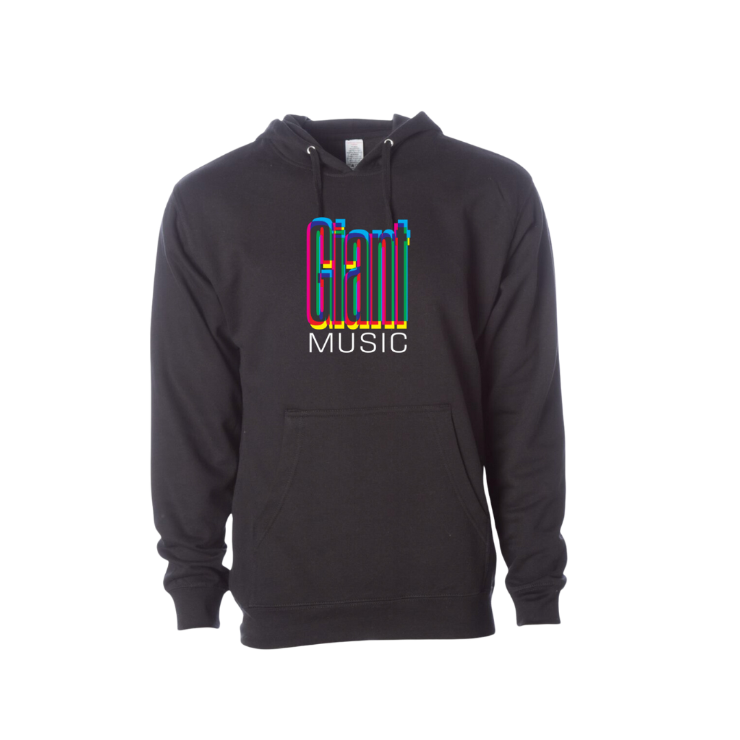 Giant Music Logo Hoodie - Black